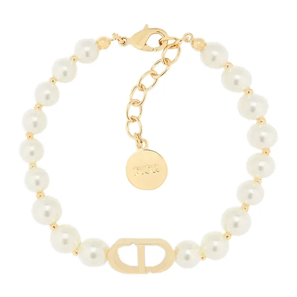 Vòng Đeo Tay Nữ Dior 30 Montaigne Bracelet B1096MTGRS_D301 Màu Trắng Ngà N-QL - Trang sức - Vua Hàng Hiệu