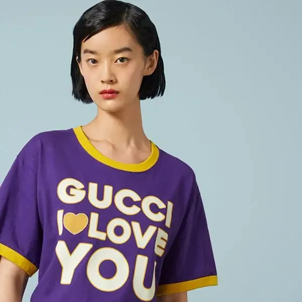 Áo Croptop Nữ Gucci 753879 5878 Màu Tím Size XS