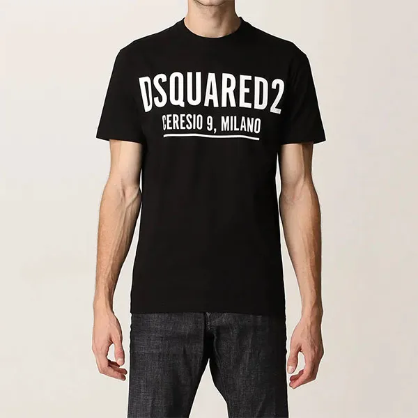 Áo Phông Nam Dsquared2 Ceresio9 Cool S71GD1058 Tshirt Màu Đen Size XS - Thời trang - Vua Hàng Hiệu