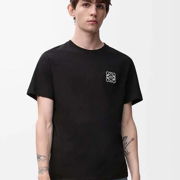 Áo Phông Nam Loewe Men's Anagram Chest Logo In Black T-Shirt H526Y22X75 1100 Màu Đen Size L - Thời trang - Vua Hàng Hiệu