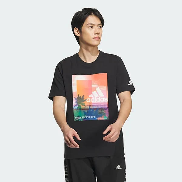 Áo Phông Nam Adidas Palm Tree Tee IT0903 Màu Đen Size L