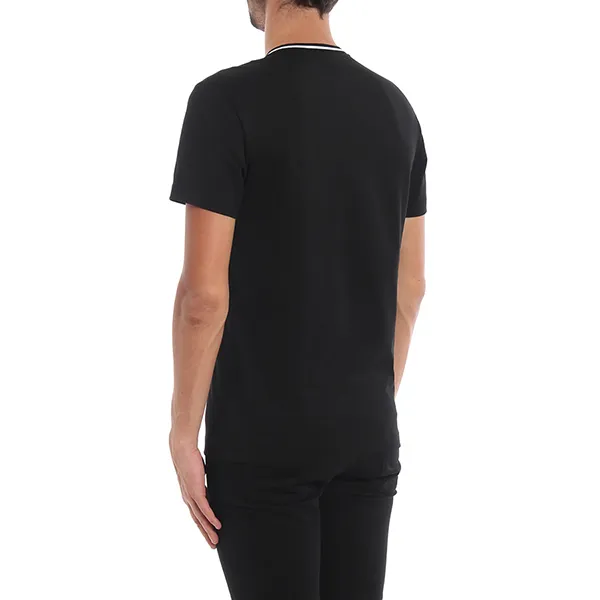 Áo Phông Nam Dolce & Gabbana D&G Glossy Logo Tape Black Tshirt G8KD0TFU7EQN0000 Màu Đen Size 44
