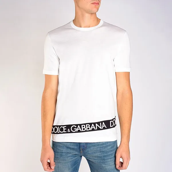 Áo Phông Nam Dolce & Gabbana D&G White G8HL0T-FH72O T-shirt Màu Trắng Size 46 - Thời trang - Vua Hàng Hiệu
