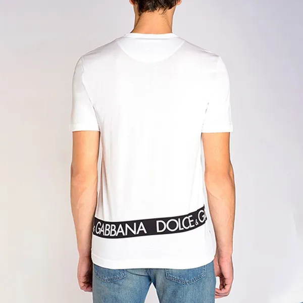 Áo Phông Nam Dolce & Gabbana D&G White G8HL0T-FH72O T-shirt Màu Trắng Size 46 - Thời trang - Vua Hàng Hiệu