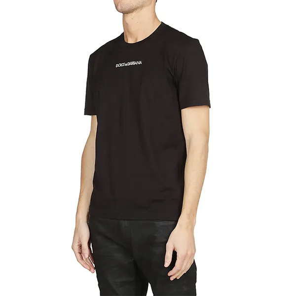 Áo Phông Nam Dolce & Gabbana D&G Logo Lettering Tshirt D&G G8HV0T HP709 Màu Đen Size 46
