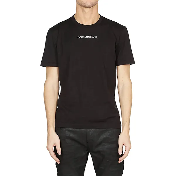 Áo Phông Nam Dolce & Gabbana D&G Logo Lettering Tshirt D&G G8HV0T HP709 Màu Đen Size 46