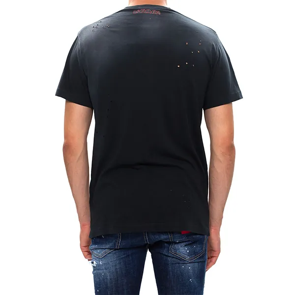 Áo Phông Nam Dsquared2 Catenacci Tshirt S71GD0959 Màu Đen Size XS - Thời trang - Vua Hàng Hiệu