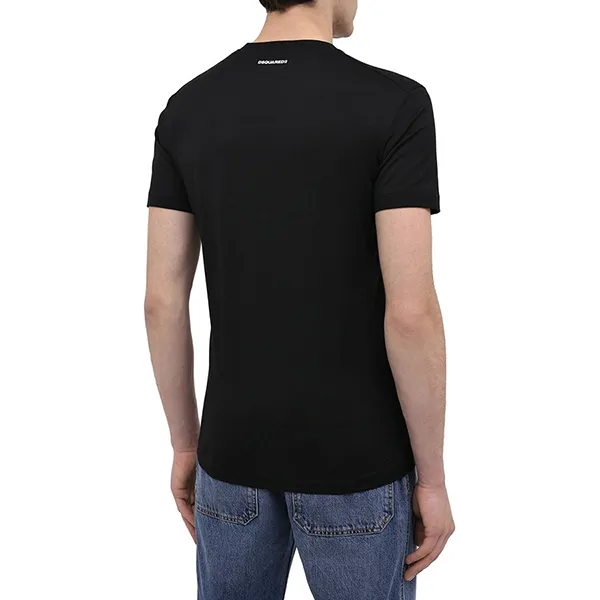 Áo Phông Nam Dsquared2 Cotton Tshirt S71GD0998 Màu Đen Size S