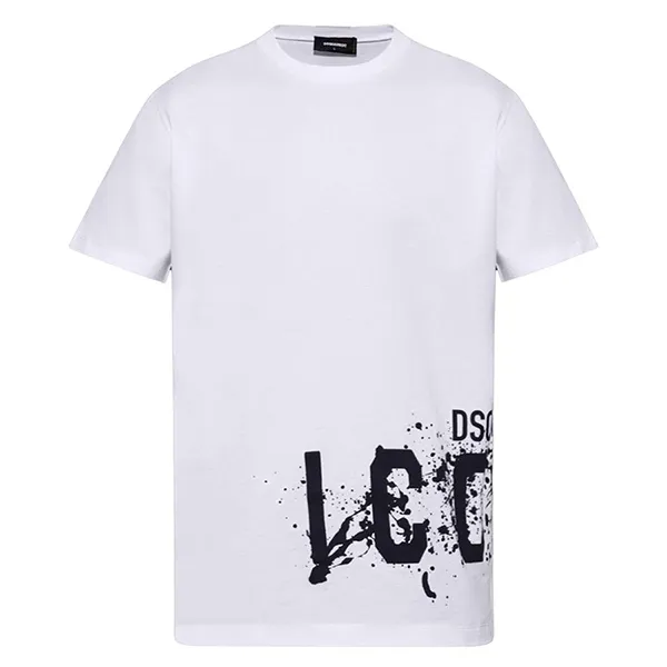 Áo Phông Nam Dsquared2 Icon S79GC0086 T-Shirt White Màu Trắng Size S - Thời trang - Vua Hàng Hiệu