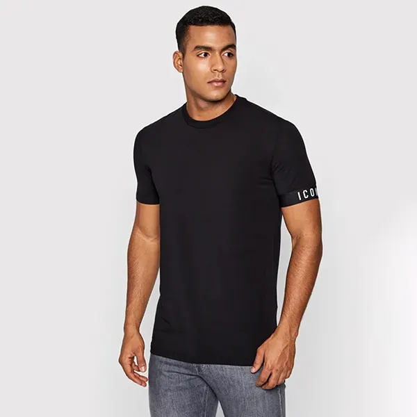 Áo Phông Nam Dsquared2 Icon T-Shirt D9M3S3590 Màu Đen Size M