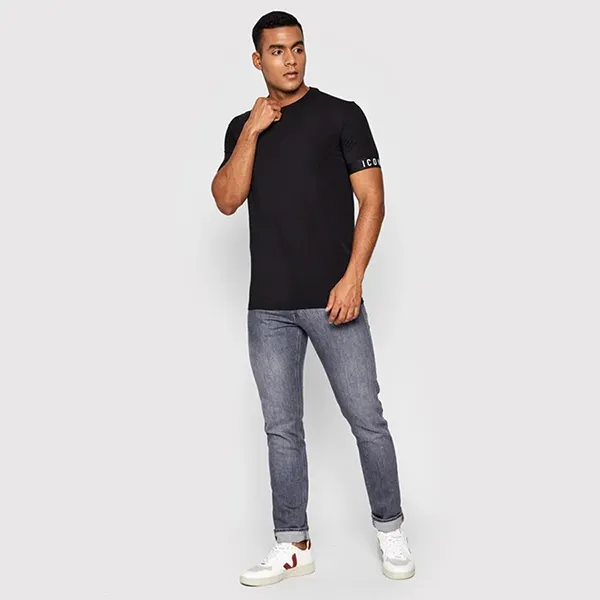 Áo Phông Nam Dsquared2 Icon T-Shirt D9M3S3590 Màu Đen Size M