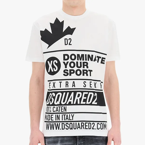 Áo Phông Nam Dsquared2 S74GD0824 T-shirt Màu Trắng Size L