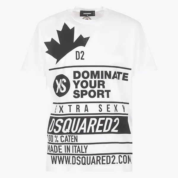 Áo Phông Nam Dsquared2 S74GD0824 T-shirt Màu Trắng Size L