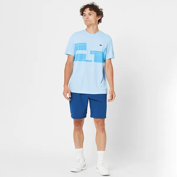 Áo Phông Nam Lacoste Men's Tennis x Novak Djokovic T-Shirt TH2525-51 IF3 Màu Xanh Nhạt Size 3 - Thời trang - Vua Hàng Hiệu