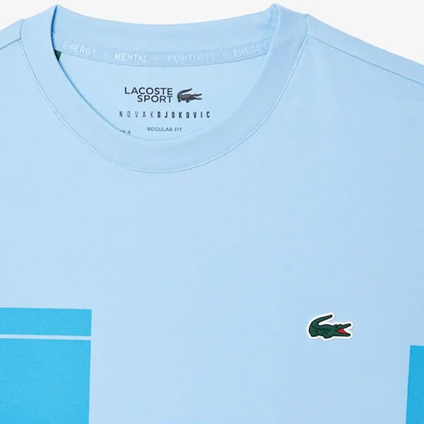 Áo Phông Nam Lacoste Men's Tennis x Novak Djokovic T-Shirt TH2525-51 IF3 Màu Xanh Nhạt Size 3 - Thời trang - Vua Hàng Hiệu