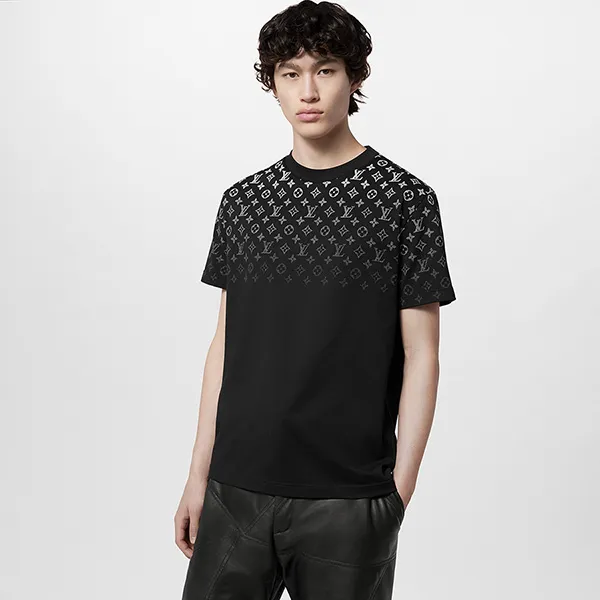 Áo Phông Nam Louis Vuitton LV Camiseta De Algodão Com Degradé 1AFBB4 Màu Đen Size XS - Thời trang - Vua Hàng Hiệu