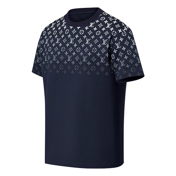 Áo Phông Nam Louis Vuitton LV Camiseta De Algodão Com Degradé 1AFQB3 Màu Xanh Navy Size S - Thời trang - Vua Hàng Hiệu