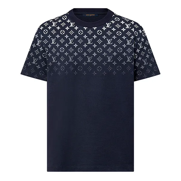 Áo Phông Nam Louis Vuitton LV Camiseta De Algodão Com Degradé 1AFQB3 Màu Xanh Navy Size S - Thời trang - Vua Hàng Hiệu