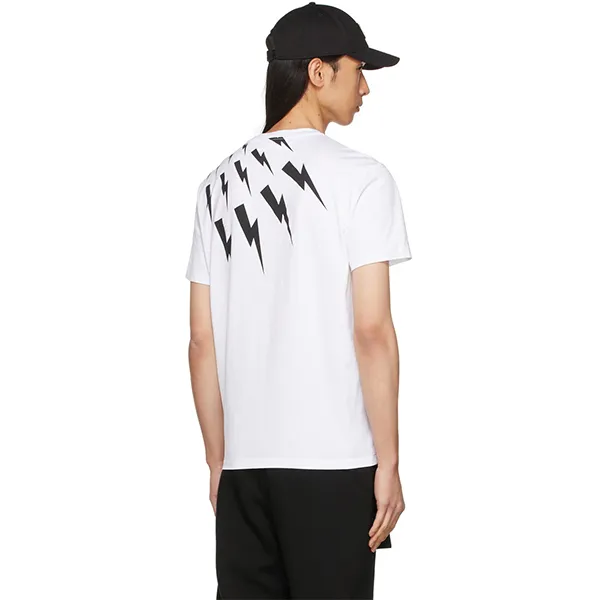 Áo Phông Nam Neil Barrett Off Set Fair Thunder Tshirt White BJT004S R520S Màu Trắng Size S - Thời trang - Vua Hàng Hiệu
