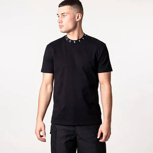 Áo Phông Nam Neil Barrett T-Shirt BJT067J S500 Màu Đen Size L - Thời trang - Vua Hàng Hiệu