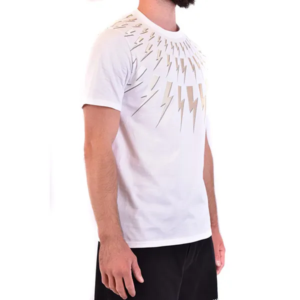 Áo Phông Nam Neil Barrett Tshirt PBJT798S P514S Màu Trắng Size S