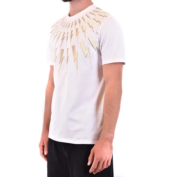 Áo Phông Nam Neil Barrett Tshirt PBJT798S P514S Màu Trắng Size S