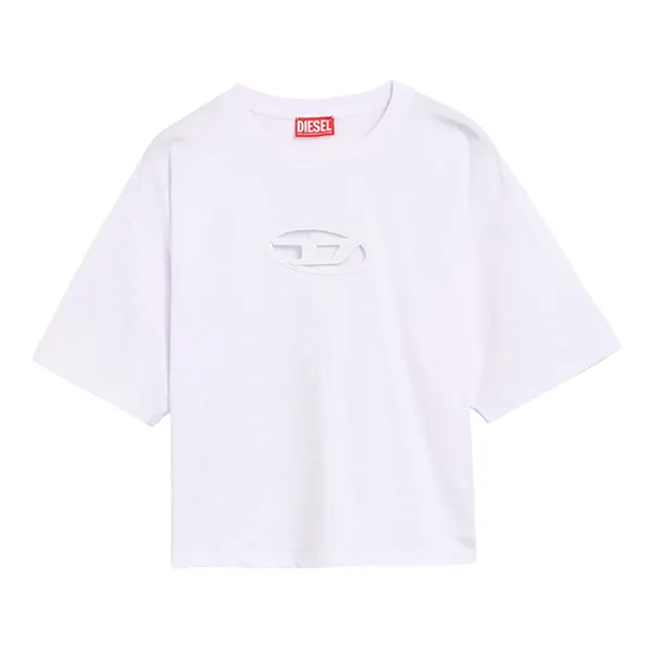 Áo Phông Nữ Diesel T-Buxt Women's Cropped T-Shirt A15096 0NIAX 100 Màu Trắng Size XS