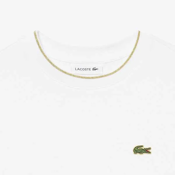Áo Phông Nữ Lacoste Gold Stitched TF5221 99 001 Tshirt Màu Trắng Size 34 - Thời trang - Vua Hàng Hiệu