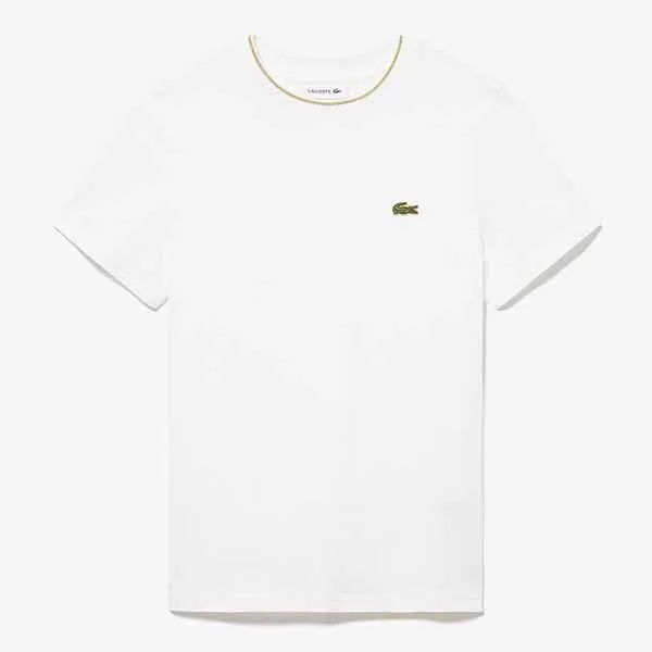 Áo Phông Nữ Lacoste Gold Stitched TF5221 99 001 Tshirt Màu Trắng Size 34 - Thời trang - Vua Hàng Hiệu
