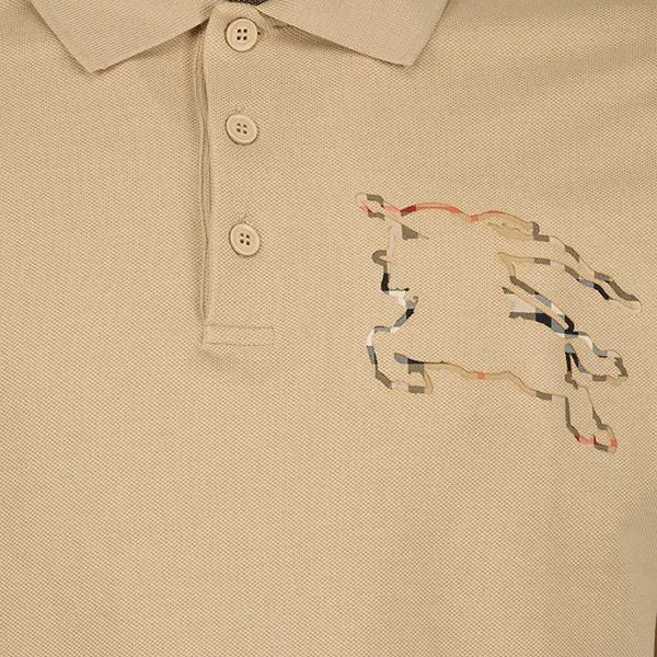 Áo Polo Nam Burberry Cavalier 8072704 Màu Be Size S