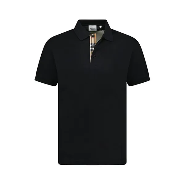 Áo Polo Nam Burberry Hartford Check Placket 8084396 Black Màu Đen Size M - Thời trang - Vua Hàng Hiệu