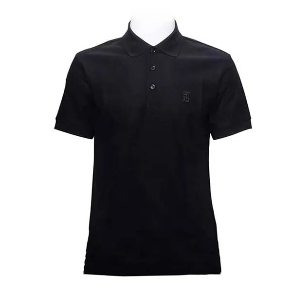 Áo Polo Nam Burberry Motif Cotton PiQue Màu Đen Size S - Thời trang - Vua Hàng Hiệu