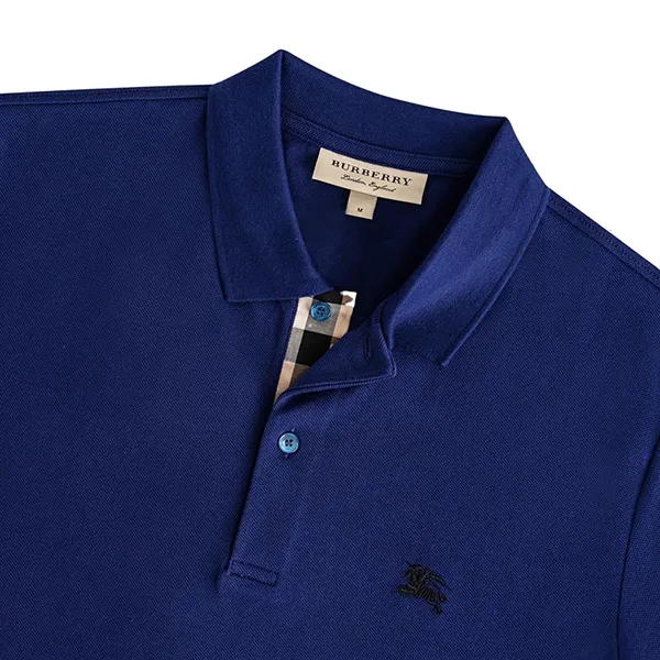 Áo Polo Nam Burberry Oxford Logo Embroidered Màu Xanh Da Trời Size S - Thời trang - Vua Hàng Hiệu