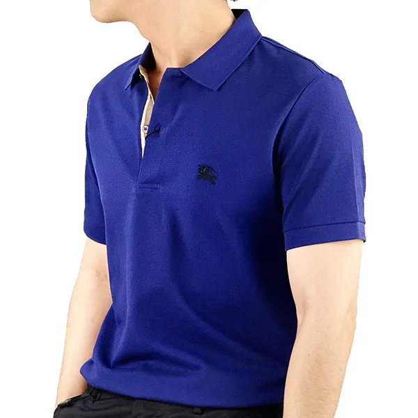 Áo Polo Nam Burberry Oxford Logo Embroidered Màu Xanh Da Trời Size S - Thời trang - Vua Hàng Hiệu