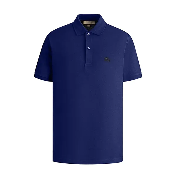 Áo Polo Nam Burberry Oxford Logo Embroidered Màu Xanh Da Trời Size S - Thời trang - Vua Hàng Hiệu