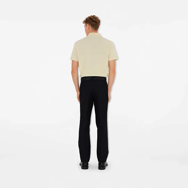 Áo Polo Nam Burberry SS25 Cotton Shirt 80998831 Màu Be Size S