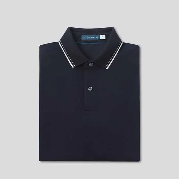 Áo Polo Nam DETERMINANT P01 Polo Short Navy Màu Xanh Navy Size S