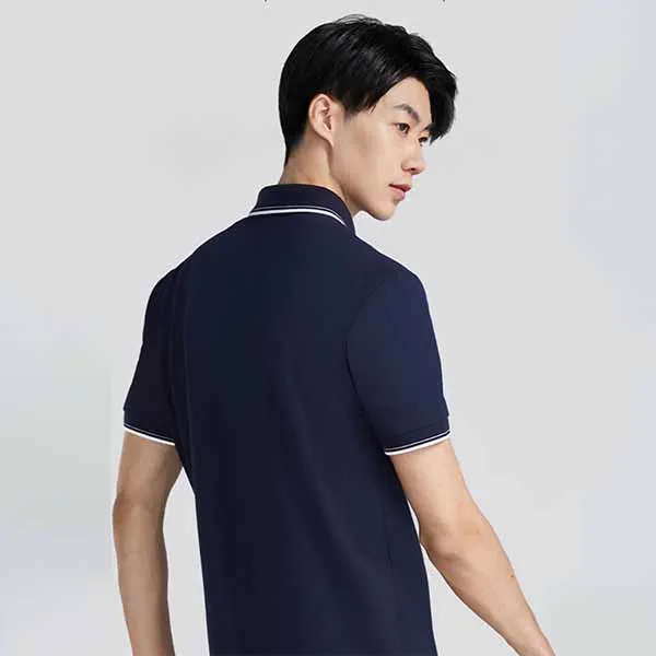 Áo Polo Nam DETERMINANT P01 Polo Short Navy Màu Xanh Navy Size S