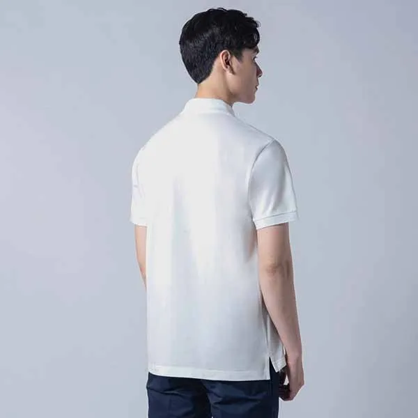 Áo Polo Nam DETERMINANT P01 Polo Short White Màu Trắng Size S