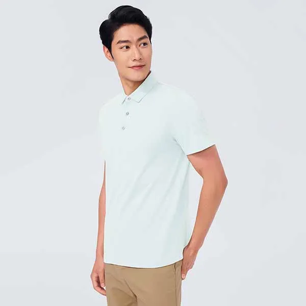 Áo Polo Nam DETERMINANT P12 Polo Short HK Exclusive Mint Màu Xanh Mint Size S