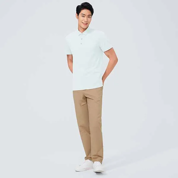 Áo Polo Nam DETERMINANT P12 Polo Short HK Exclusive Mint Màu Xanh Mint Size S