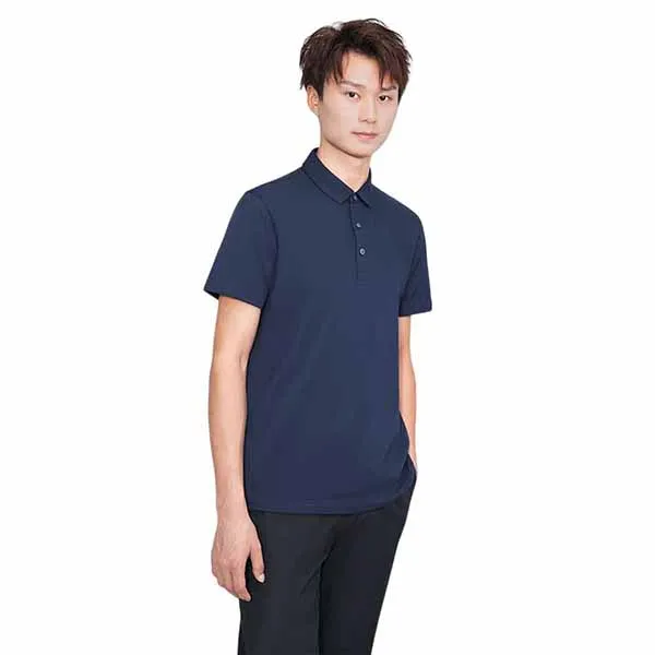 Áo Polo Nam DETERMINANT P12 Polo Short Màu Xanh Navy Size S