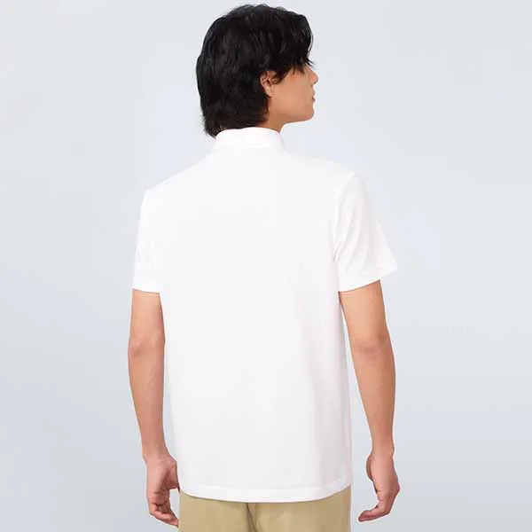 Áo Polo Nam DETERMINANT P12 Polo Short White Màu Trắng Size S