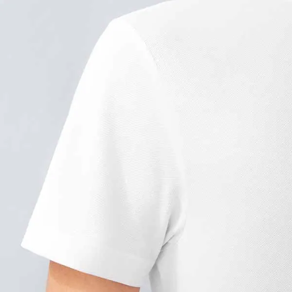 Áo Polo Nam DETERMINANT P12 Polo Short White Màu Trắng Size S
