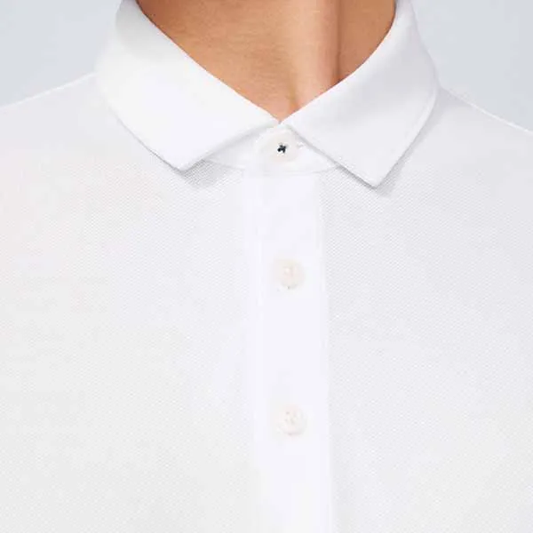 Áo Polo Nam DETERMINANT P12 Polo Short White Màu Trắng Size S