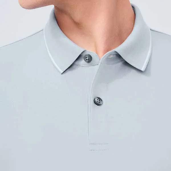 Áo Polo Nam DETERMINANT P22 Polo Short Grey Blue Màu Xanh Xám Size S