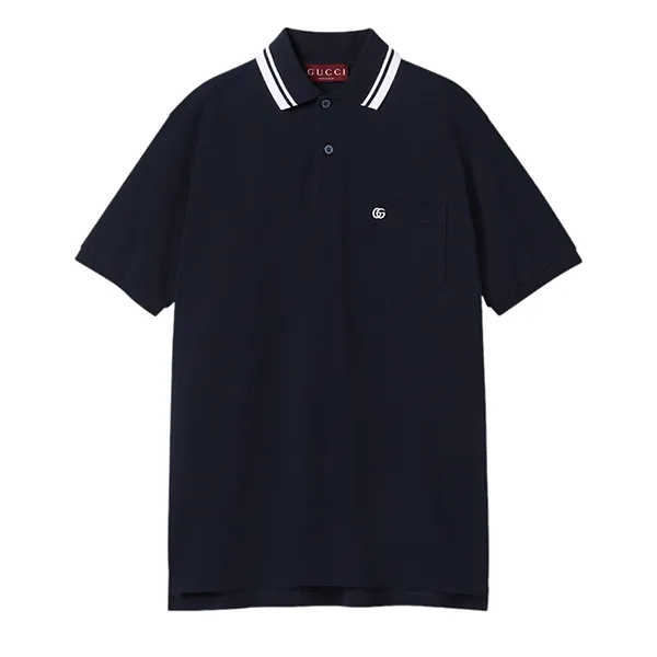 Áo Polo Nam Gucci Cotton Polo Shirt With Embroidery 795174 XJG16 4003 Màu Xanh Navy Size S N-YT - Thời trang - Vua Hàng Hiệu