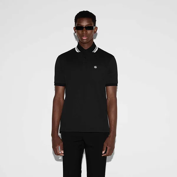 Áo Polo Nam Gucci Logo Cotton In Piquet Colletto 795174 XJG16 1000 Màu Đen Size S N-YT - Thời trang - Vua Hàng Hiệu
