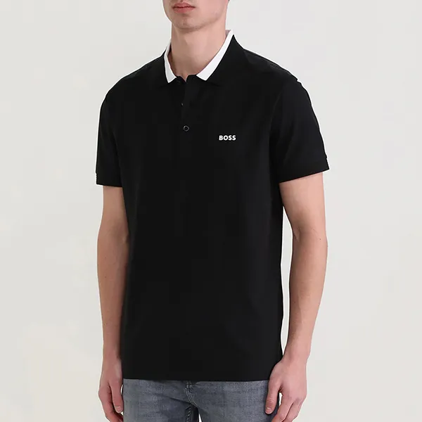 Áo Polo Nam Hugo Boss 881024216L Màu Đen Size S - Thời trang - Vua Hàng Hiệu