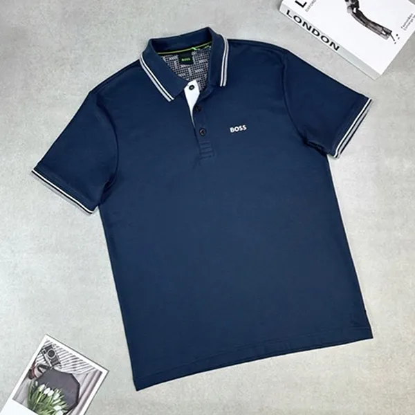 Áo Polo Nam Hugo Boss Polo Shirt Màu Xanh Navy Size M - Thời trang - Vua Hàng Hiệu
